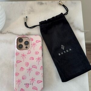 Burga Pink Palm and Shell iPhone 15 Pro Max Case
